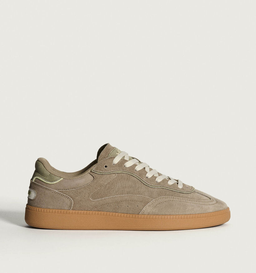 HOFF Alley Chaussures plates en Taupe pour hommes (360153) - pour semelles orthopédiques
