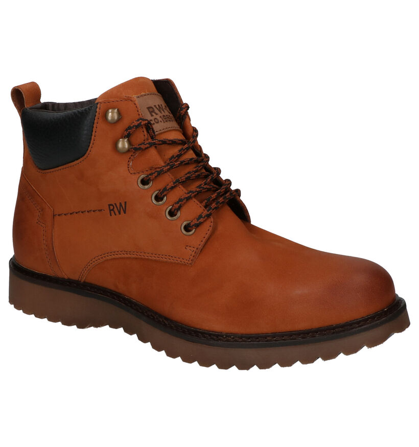 River Woods Rebel Bottines en Cognac en nubuck (259910)