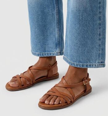 Oh My Sandals Sandalen Cognac