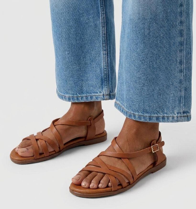 Oh My Sandals Cognac Sandalen voor dames (373340)