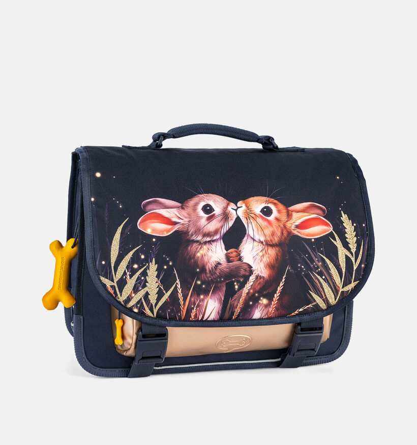 STONES and BONES Twilight Bunnies Cartable en Bleu fonc&eacute; pour filles (377427)