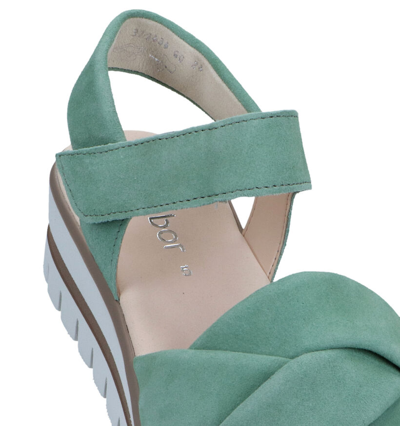 Gabor Best Fitting Sandales en Vert pour femmes (323216)