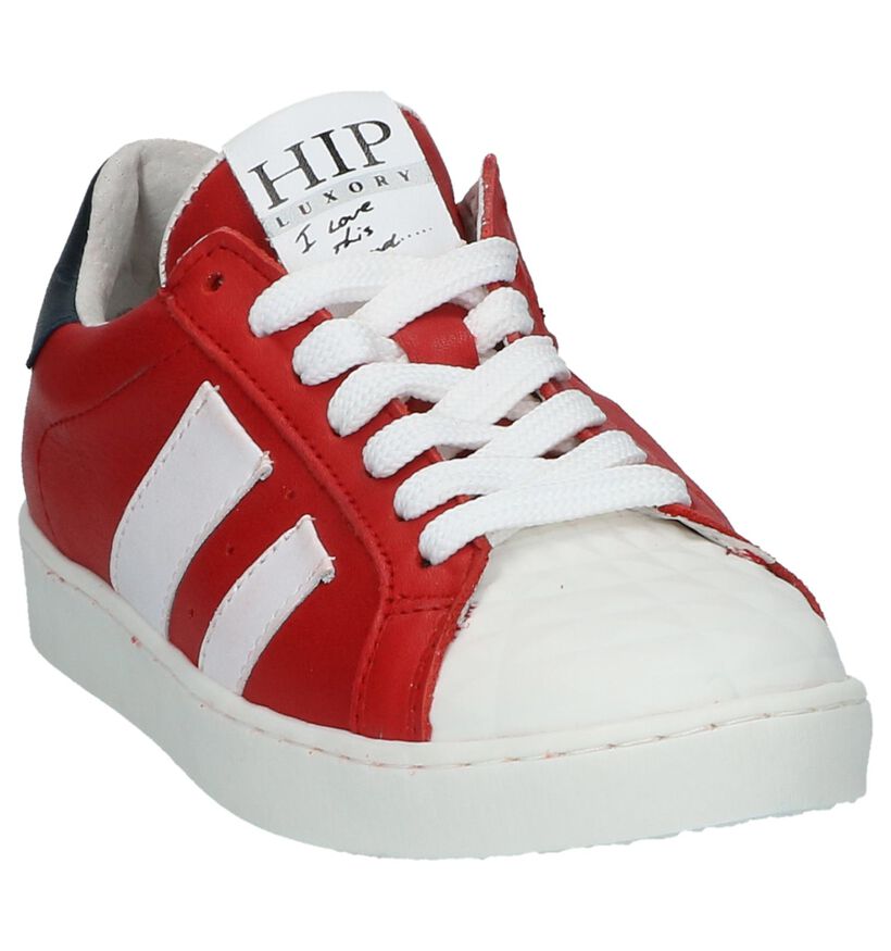 Hip Rode Geklede Sneakers, , pdp