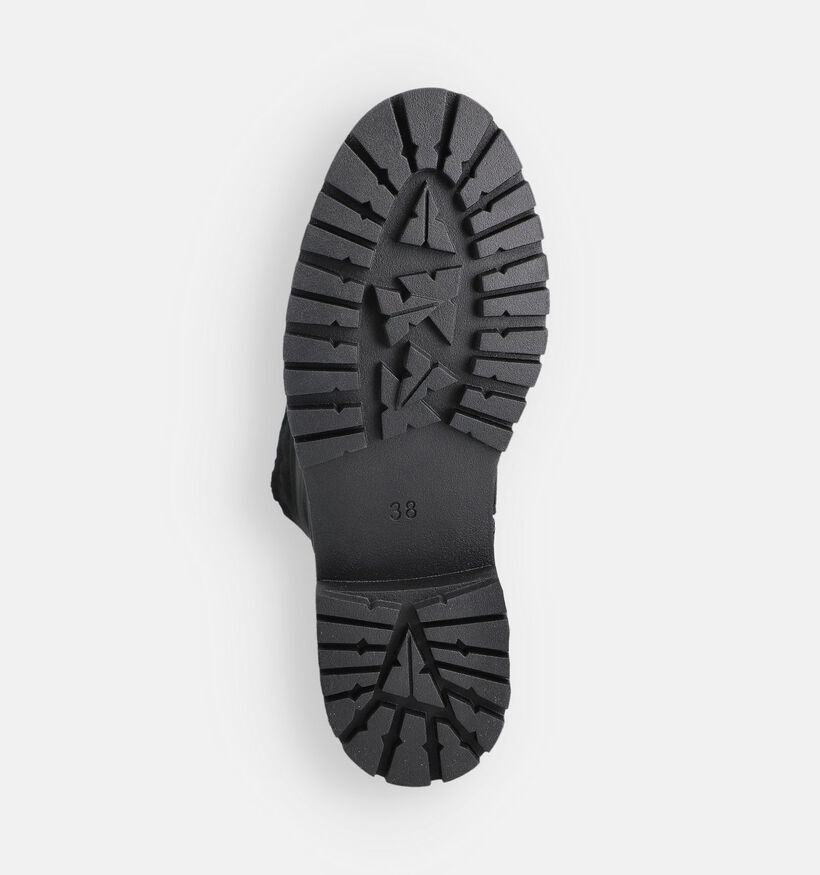 Marco Tozzi Zwarte Overkneelaarzen voor dames (362556)