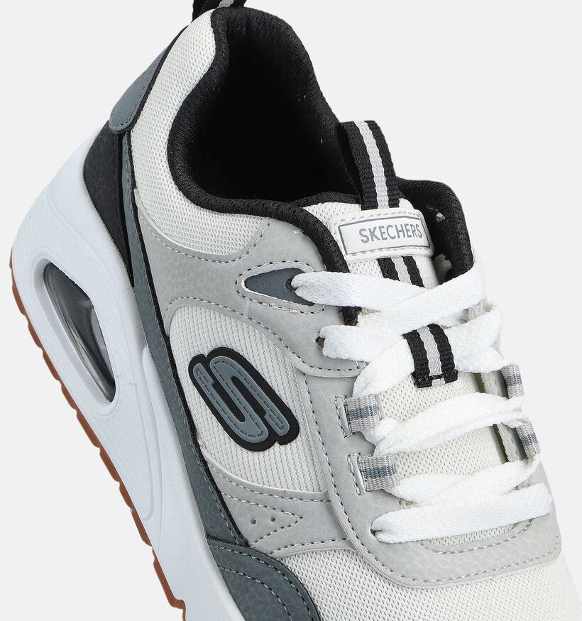Skechers Uno Retro Groove Witte Sneakers voor jongens, meisjes (367772) - geschikt voor steunzolen
