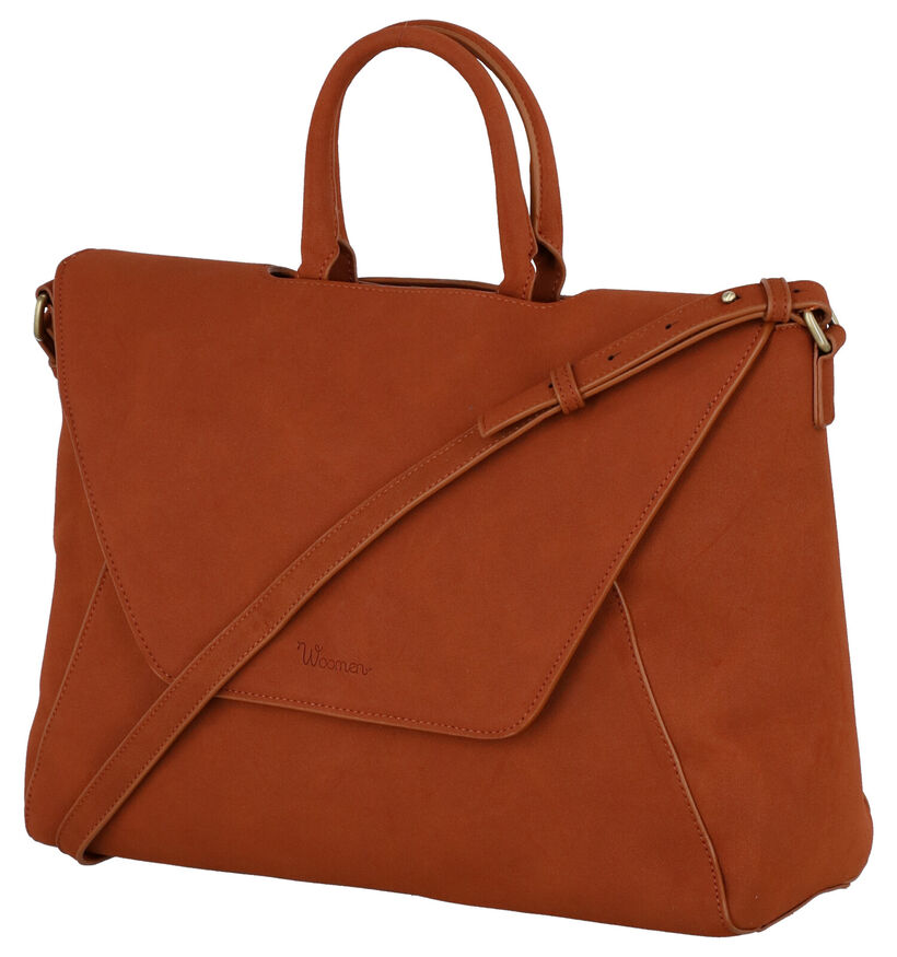 Woomen Iris Vegan Cognac Crossbody Tas in kunstleer (283134)