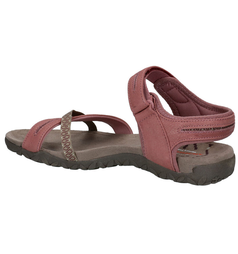 Merrell Terran Cross II Kaki Sandalen in leer (290278)