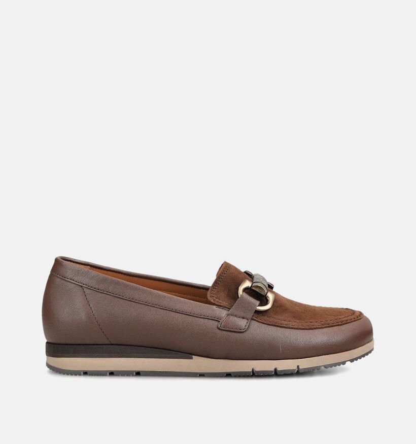 Gabor Bruine Mocassins voor dames (376962) - geschikt voor steunzolen