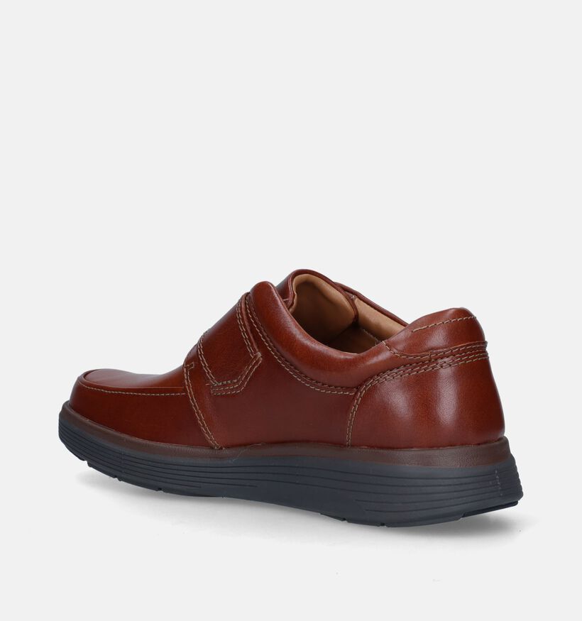 Clarks Un Abode Strap Bruine Velcroschoenen voor heren (313696) - geschikt voor steunzolen