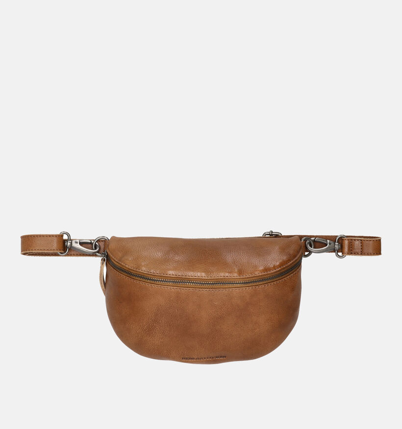 Hide & Stitches Sac porté croisé en Cognac pour femmes (358983)