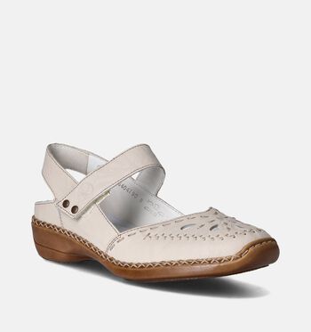 Rieker Chaussures plates Beige