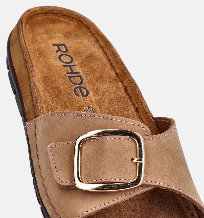 Rohde Rodigo Nu-pieds plates en Beige pour femmes (373772)