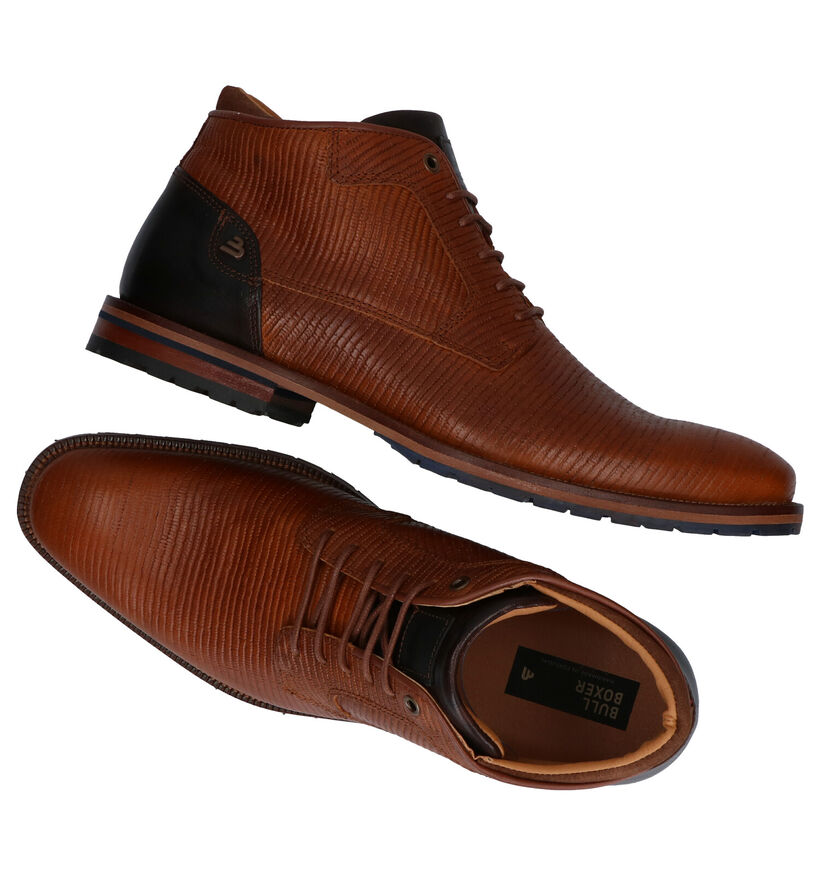 Bullboxer Bottines en Cognac en cuir (281789)