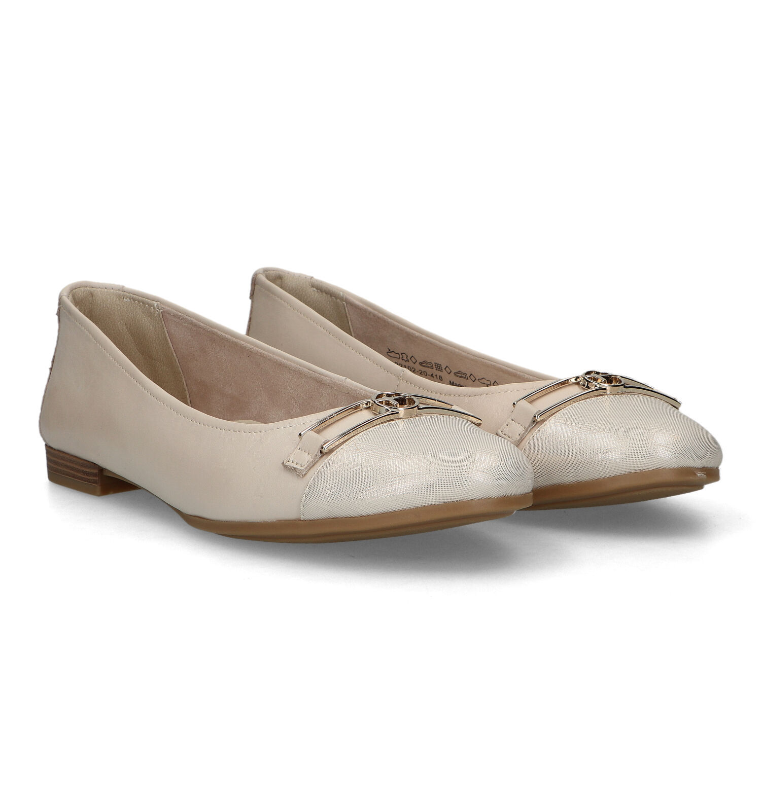 Tamaris Beige Ballerina s Dames Lage schoenen Online op TORFS.BE