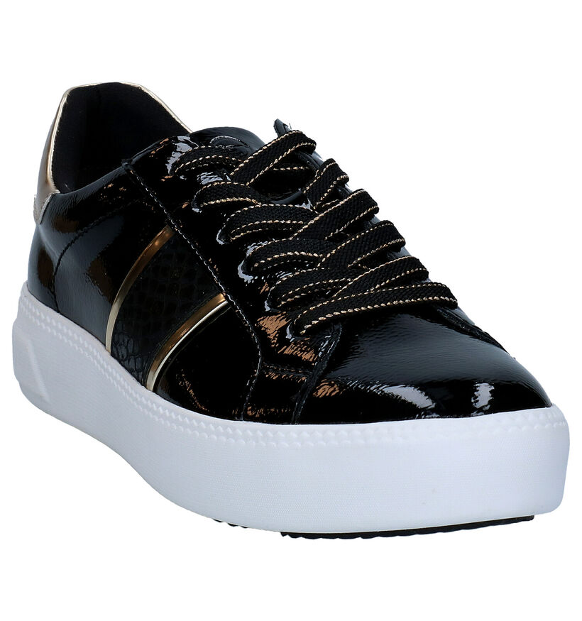 Tamaris Touch it Chaussures à lacets en Noir en verni (286300)