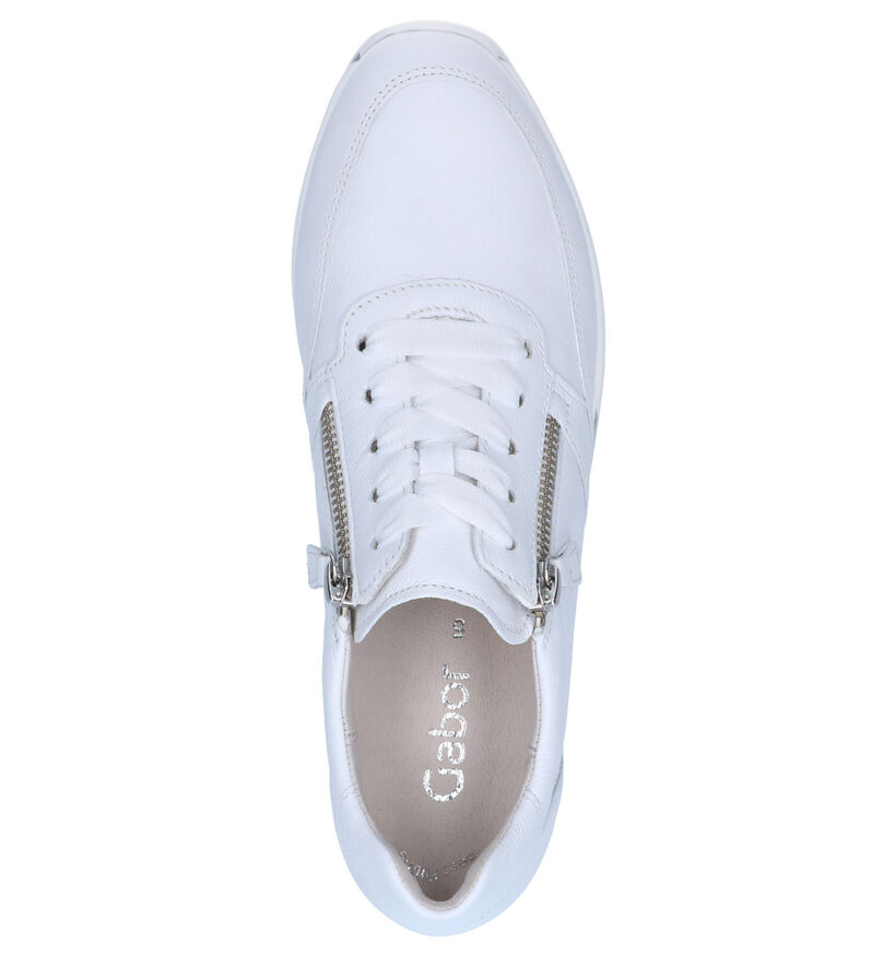 Gabor Best Fitting Witte Sneakers in leer (265857)