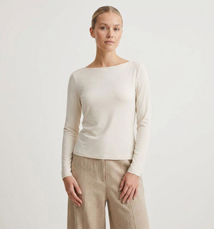 Vila Modala Longsleeves en Beige pour femmes (378457)