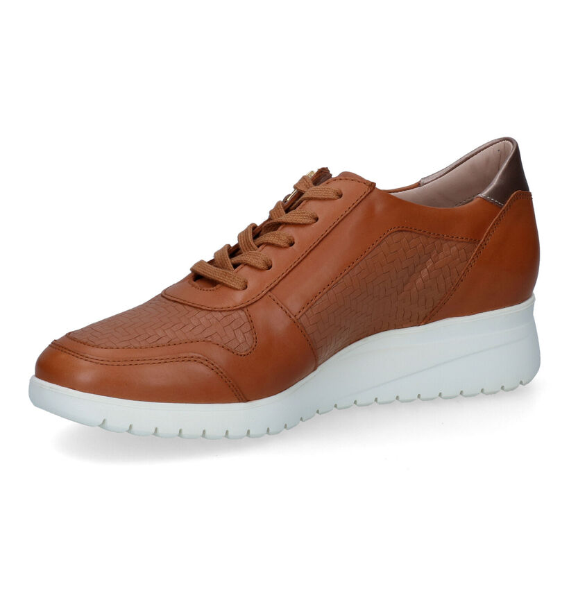 Mephisto Iasmina Cognac Veterschoenen voor dames (306946) - geschikt voor steunzolen