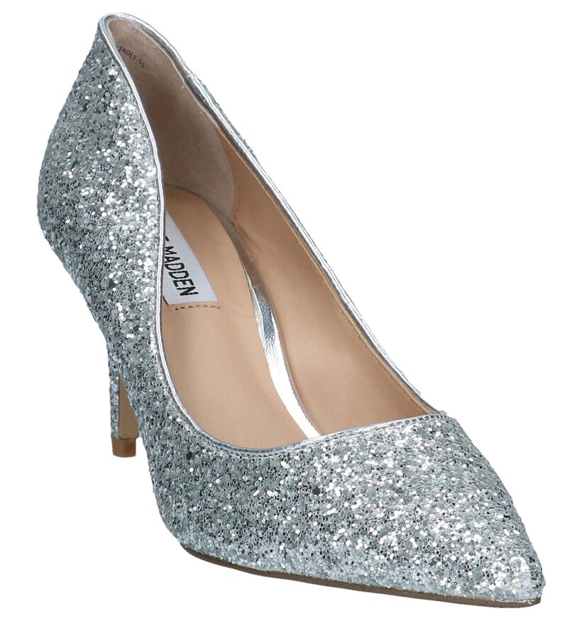 Steve Madden Mandi Escarpins en Argent en simili cuir (236917)