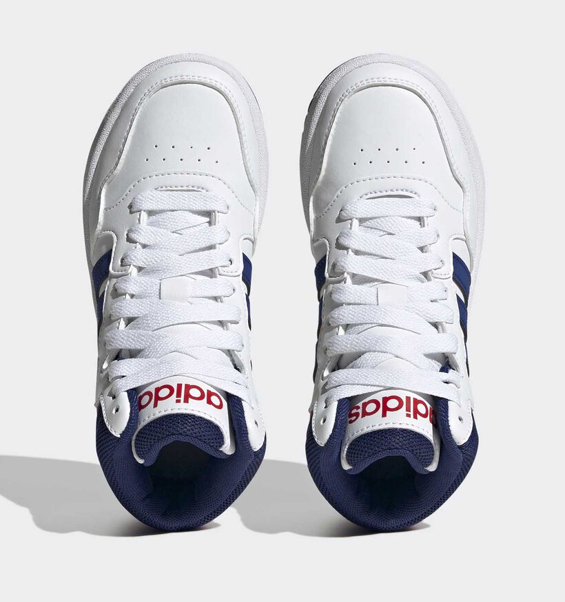 adidas Hoops 3.0 MID Witte Sneakers voor jongens, meisjes (348983)