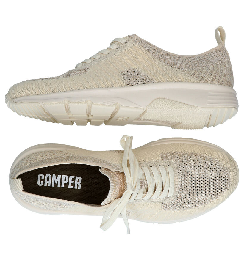 Camper Chaussures à lacets en Beige clair en textile (288398)