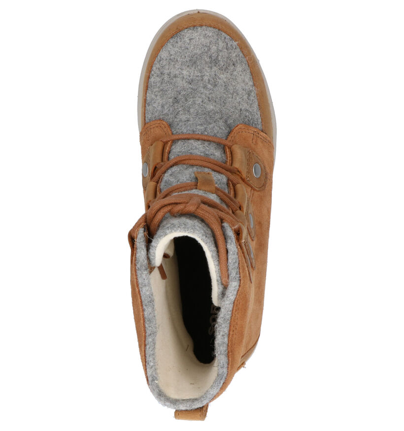 Sorel Explorer Joan Snowboots Bruin in daim (255383)