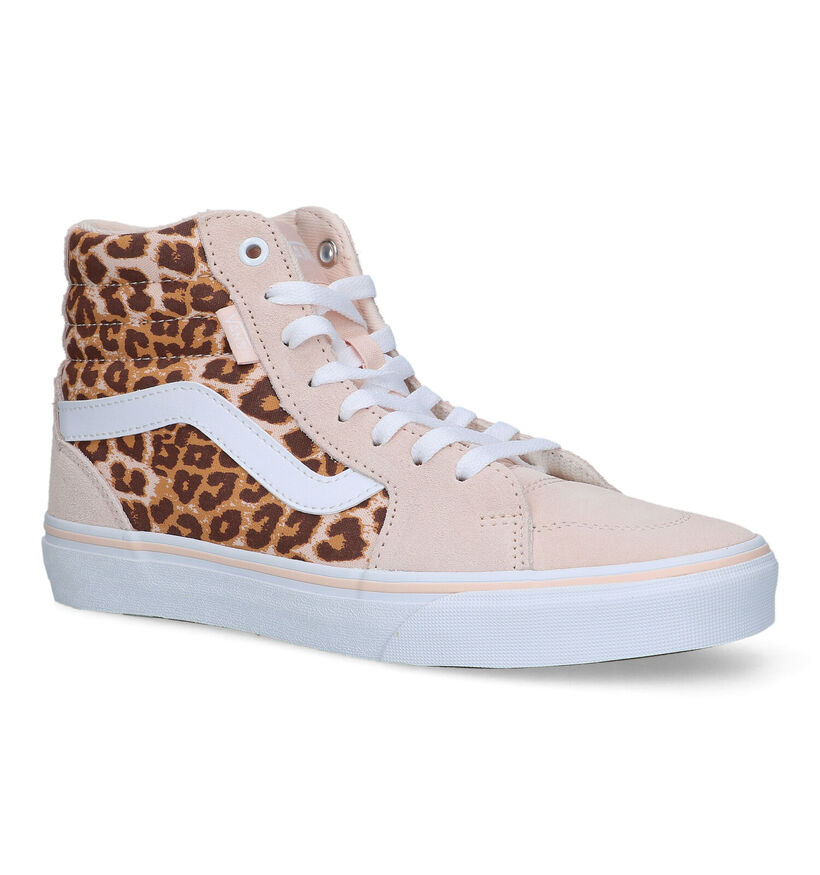 Vans Filmore HI Animal Roze Sneakers voor dames (321160)