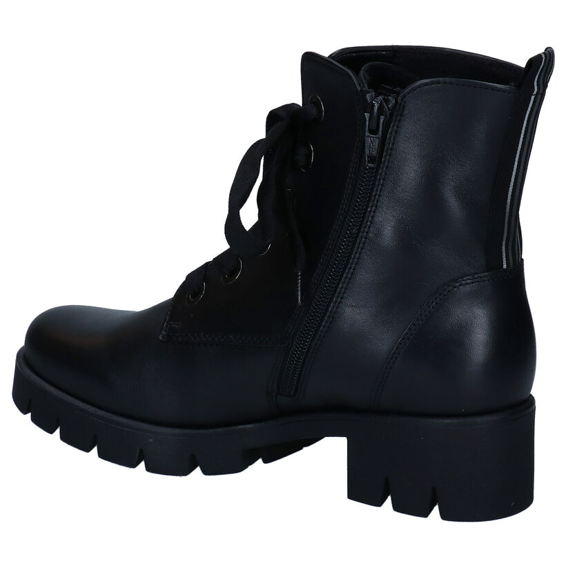 Gabor Best Fitting Bottines en Noir en cuir (294728)