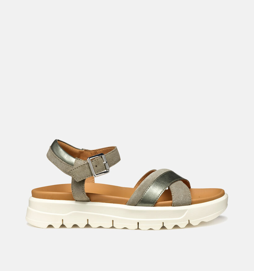 Geox Xand 2.1s Taupe Sandalen voor dames (353790)