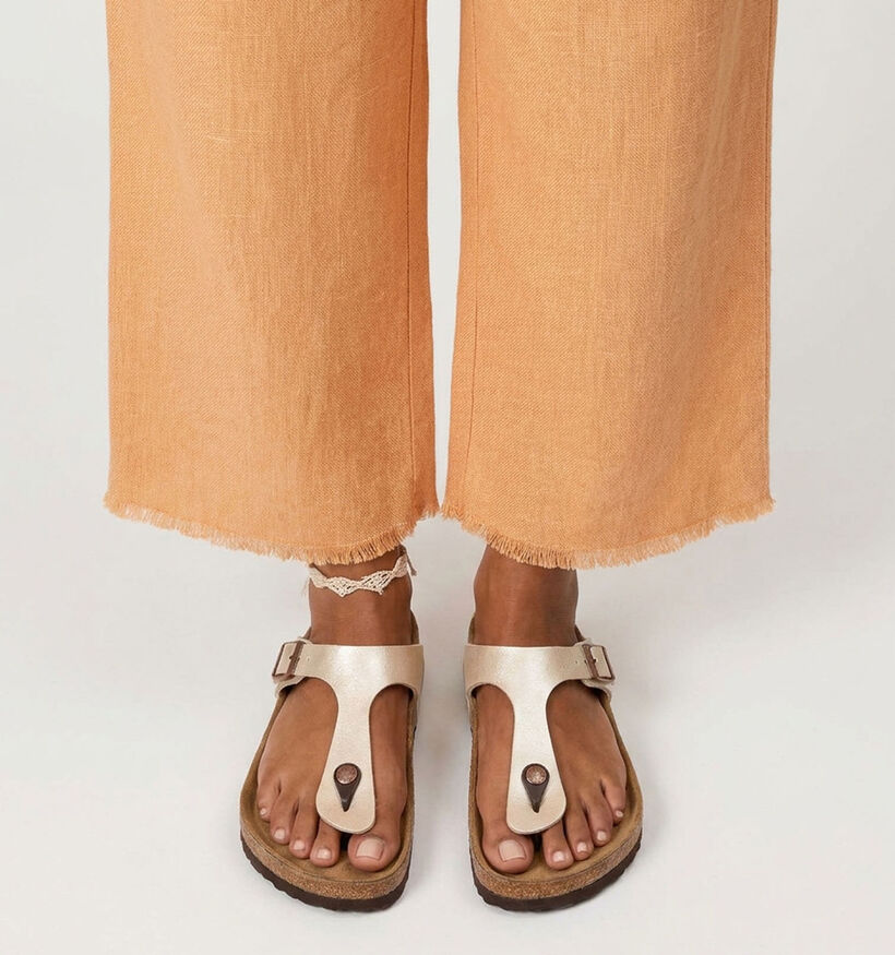 Birkenstock Gizeh Tongs en Nacre pour femmes (369560)