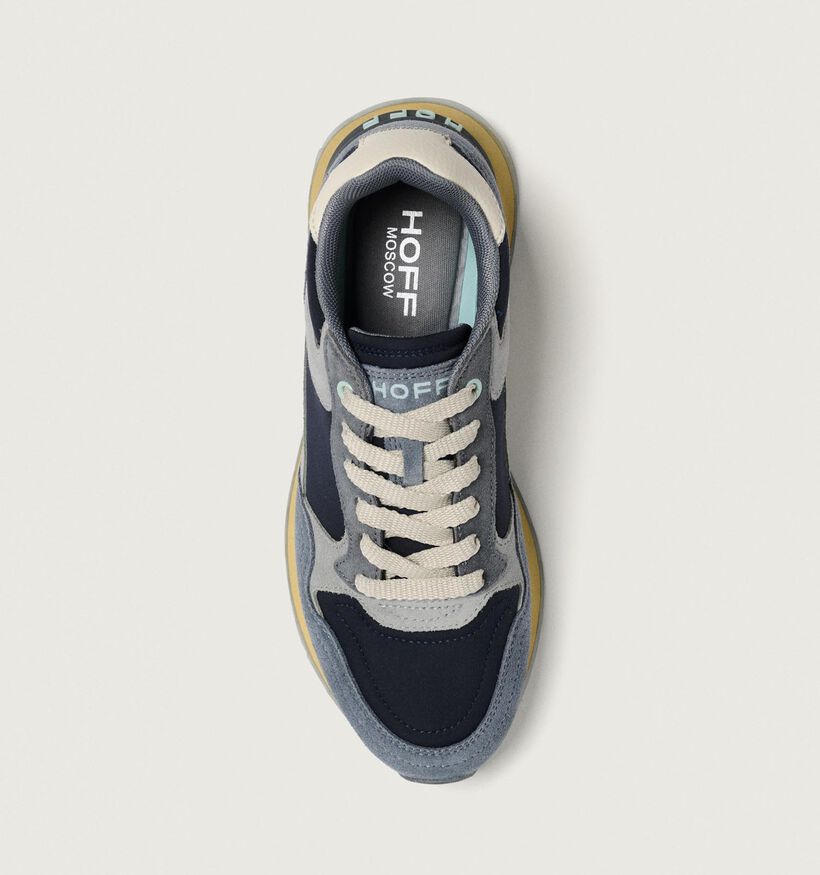 HOFF CITY Blauwe Sneakers met Geel Accent voor dames (360847) - geschikt voor steunzolen