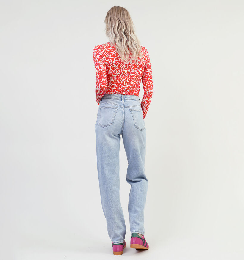 Vila Kelly Jeans taille haute L32 en Bleu pour femmes (334389)