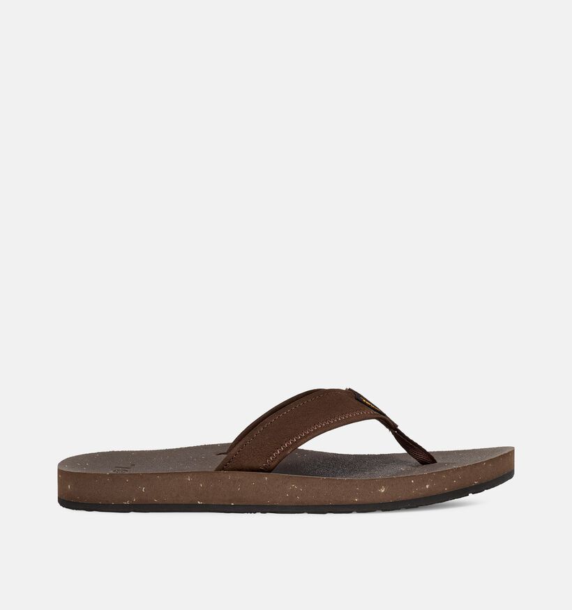 Teva Reflip Leather Bruine Teenslippers voor heren (366019)