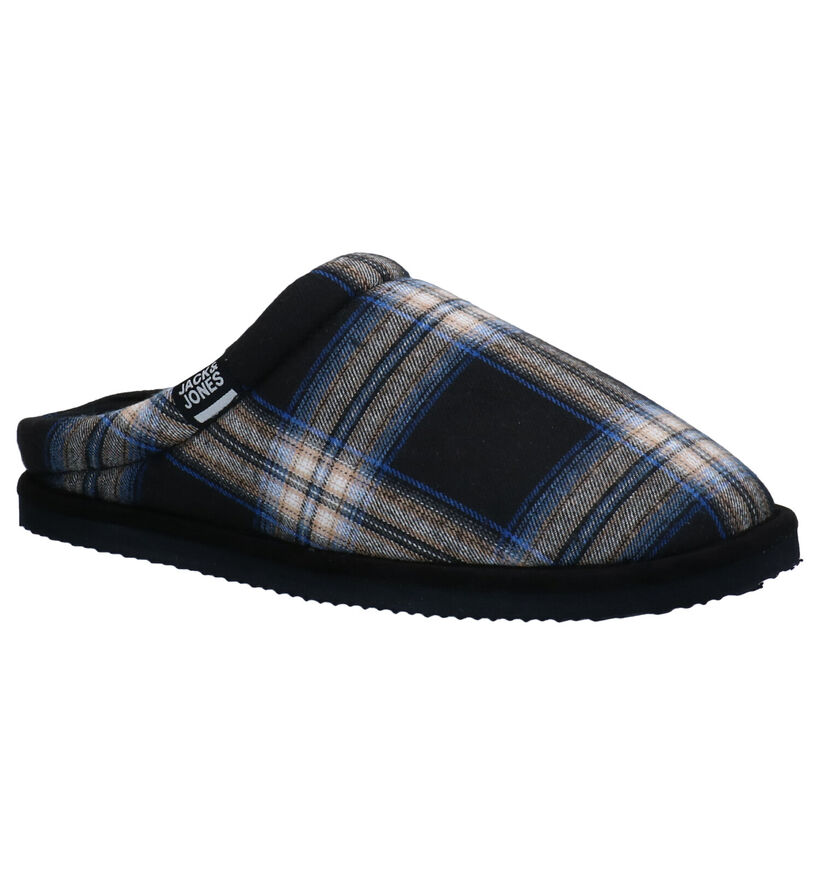 Jack & Jones Jafar Zwarte Pantoffels in stof (299985)