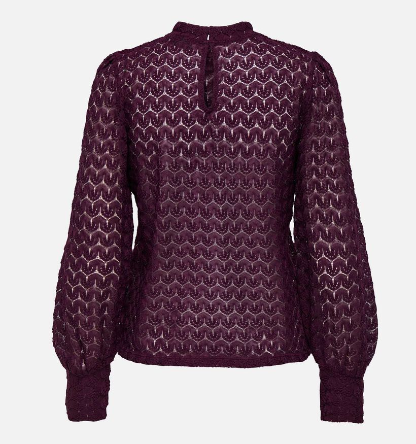 JDY Avery Lace Top Bordeaux Blouse voor dames (362424)