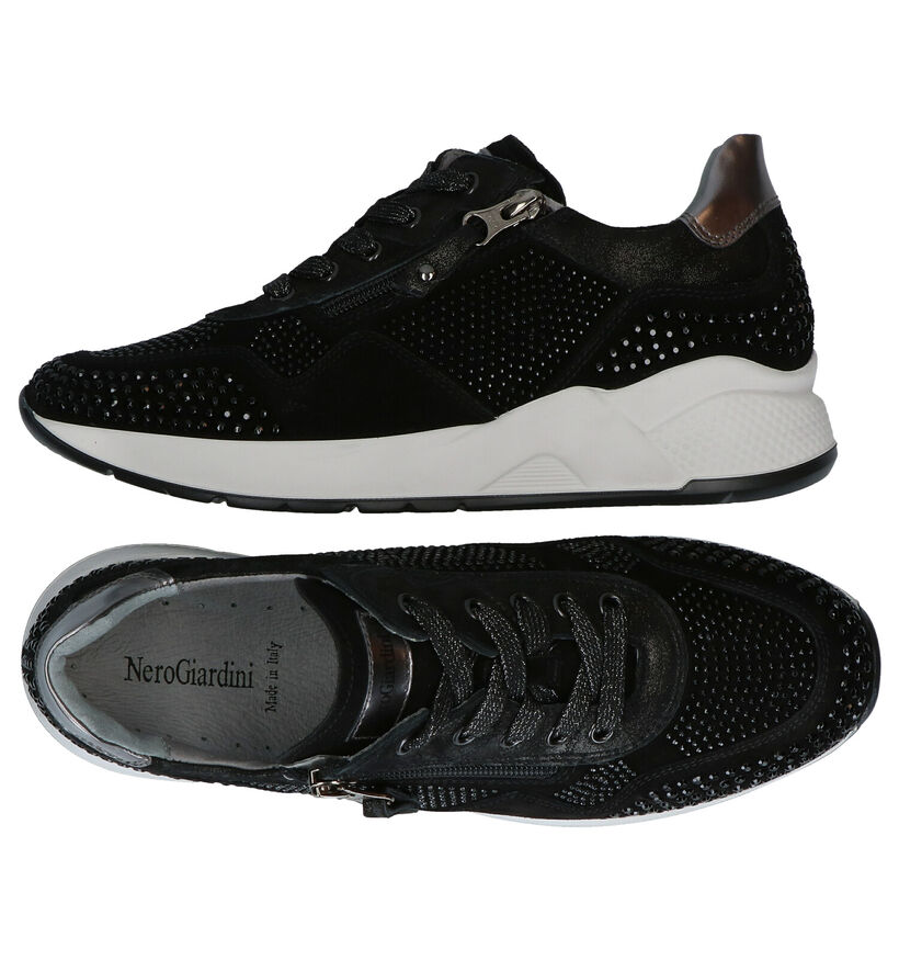NeroGiardini Zwarte Sneakers in nubuck (278975)