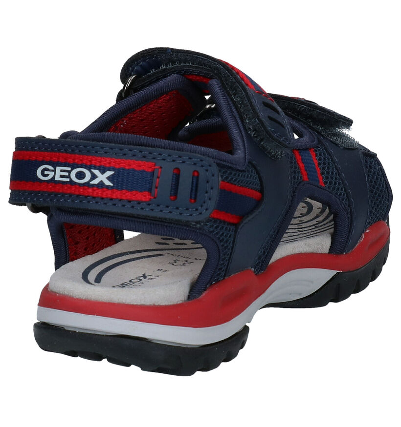 Geox Borealis Sandales en Bleu en simili cuir (286965)