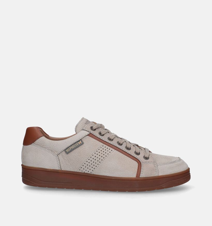 Mephisto Harrison Bucklux Beige Veterschoenen voor heren (339219) - geschikt voor steunzolen