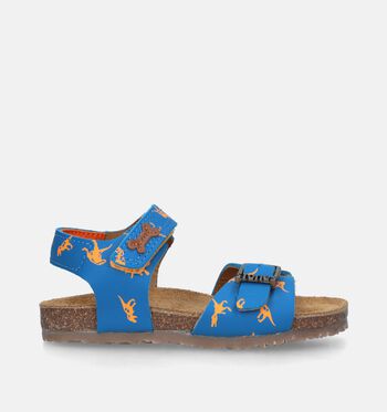 STONES and BONES Sandalen Cognac/Blauw/Groen