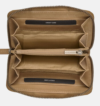 Burkely Portemonnees Zwart/Beige