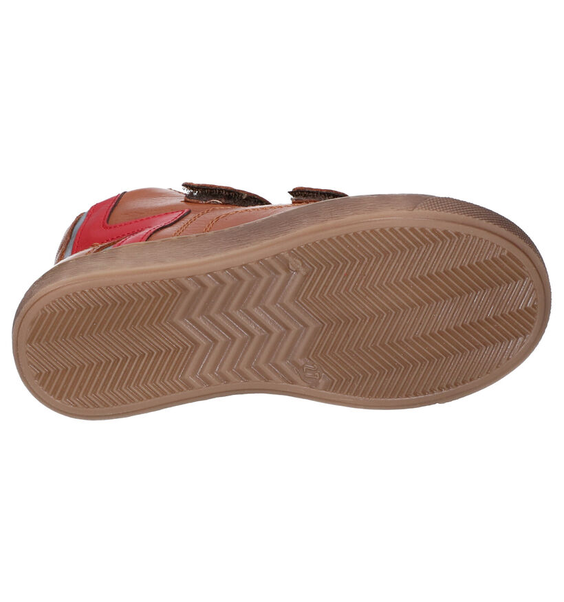 FR by Romagnoli Baskets hautes en Cognac en cuir (255599)