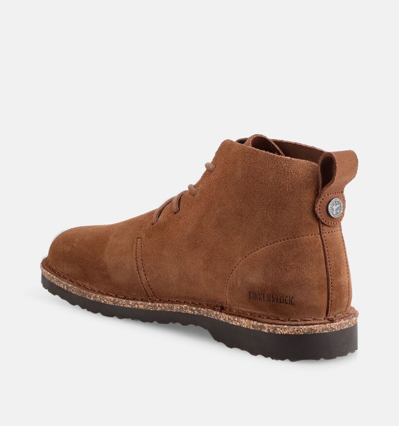 Birkenstock Uppsala Mid Leve Cognac Geklede Veterschoenen voor heren (377032) - geschikt voor steunzolen