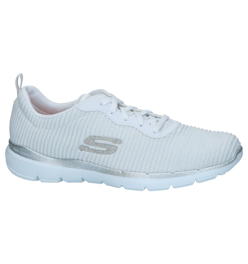 Skechers Flex Appeal 3.0 Baskets en Blanc en textile (273387)