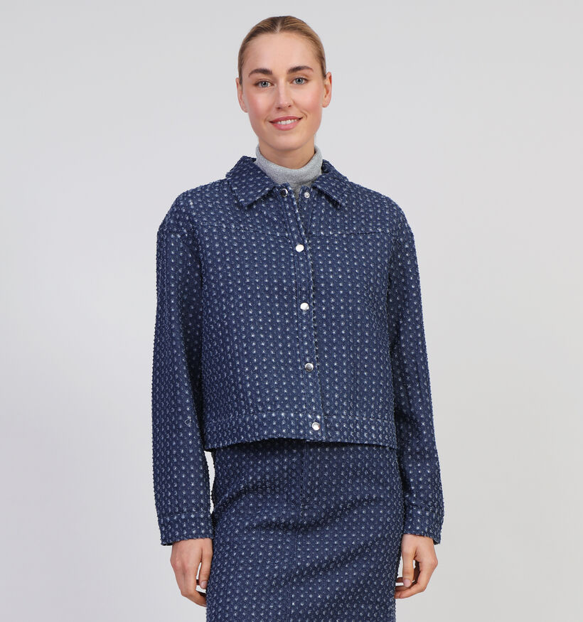 Vila Silver Manteau court en Bleu pour femmes (348766)