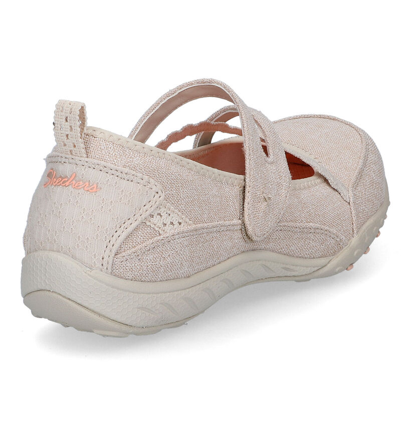 Skechers Breathe Easy Love Too Beige Instappers in stof (305524)