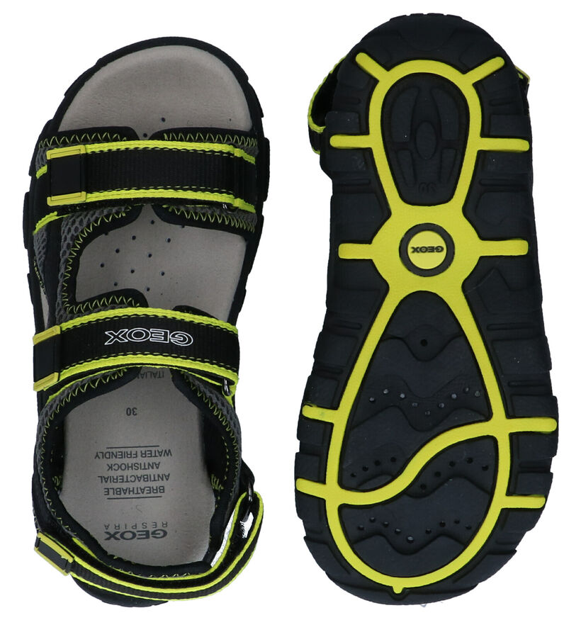 Geox Strada Zwarte Sandalen voor jongens (291777)