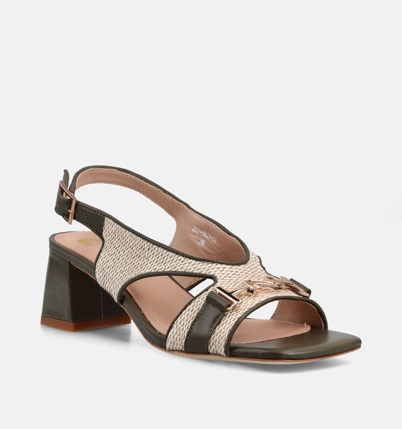 Nathan-Baume Groene Sandalen met hak voor dames (372247)