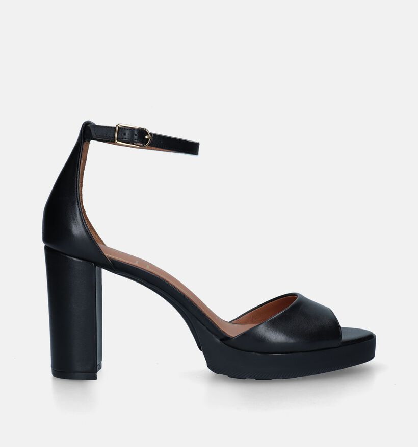 Geox Walk Pleasure Zwarte Sandalen Met Gesloten Hiel voor dames (336021)