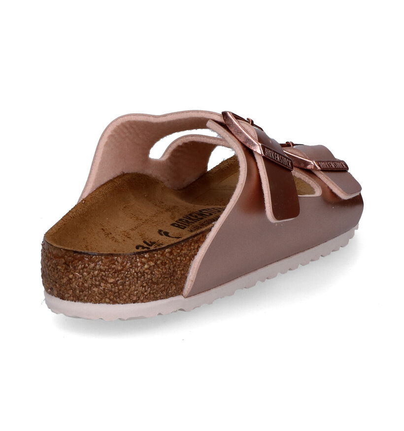Birkenstock Arizona Rose gold Slippers in kunstleer (322591)