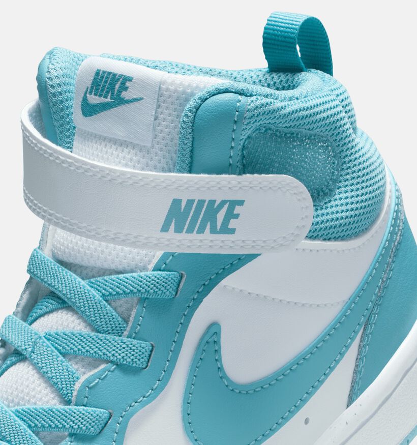 Nike Court Borough Baskets montantes en Bleu pour filles, garçons (359811) - pour semelles orthopédiques